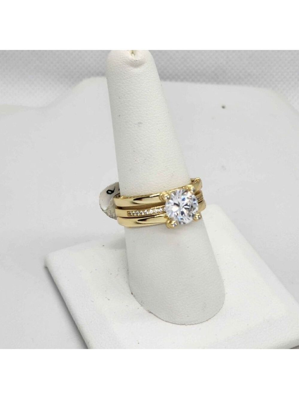 BRAND NEW  Sterling Silver 925 Round gemstone 2pcs  Ring